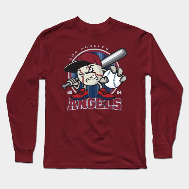 Los Angeles Baseball - 2024 Season Long Sleeve T-Shirt by Nagorniak